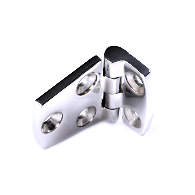 Mxeol Boat Shortside Hinges Marine Flush Hatch Compartment Hinge Heavy Duty Stainless Steel W/Fasteners 1-1/2" x 2-1/4" Pair - Image 4